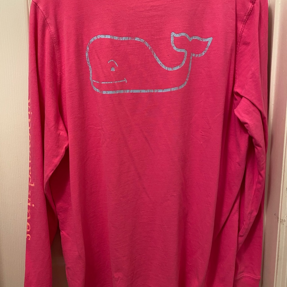 /NWT VINEYARD VINE LONG SLEEVE FUCHSIA TEE XL